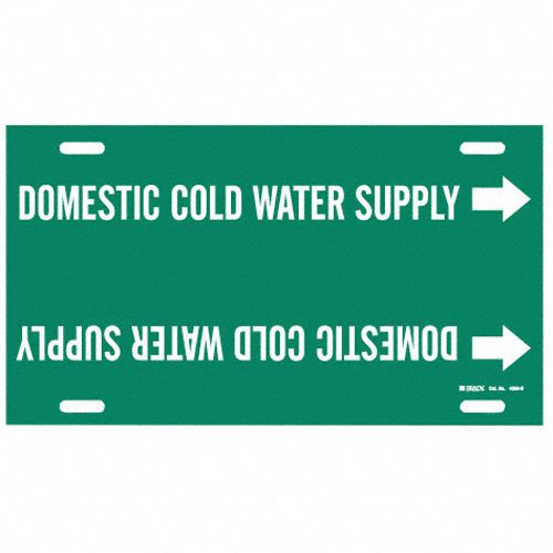Pipe Marker Domestic Cold Water Supply