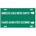 Pipe Marker Domestic Cold Water Supply