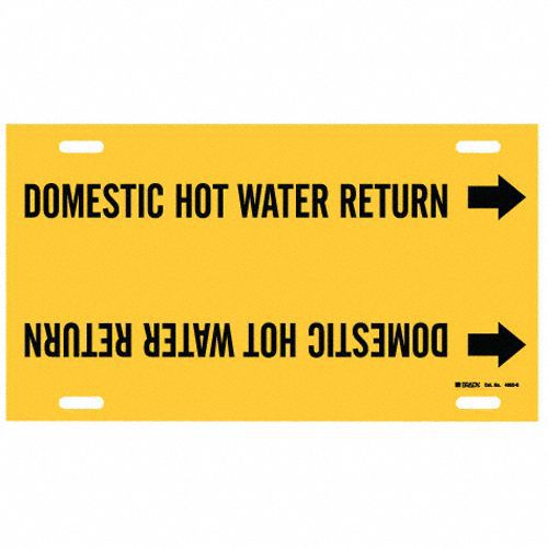 Pipe Marker Domestic Hot Water Return