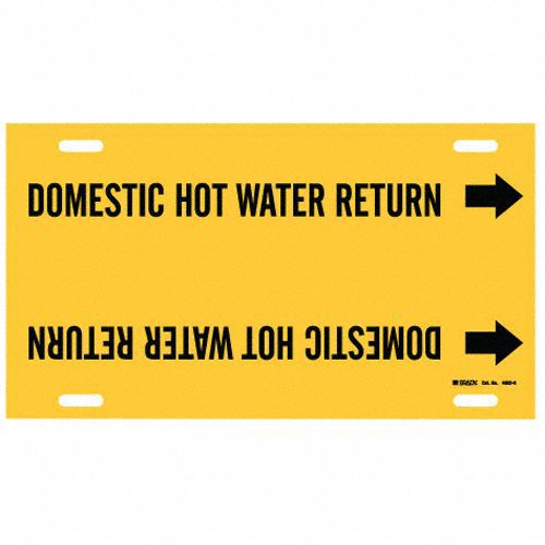 Pipe Marker Domestic Hot Water Return