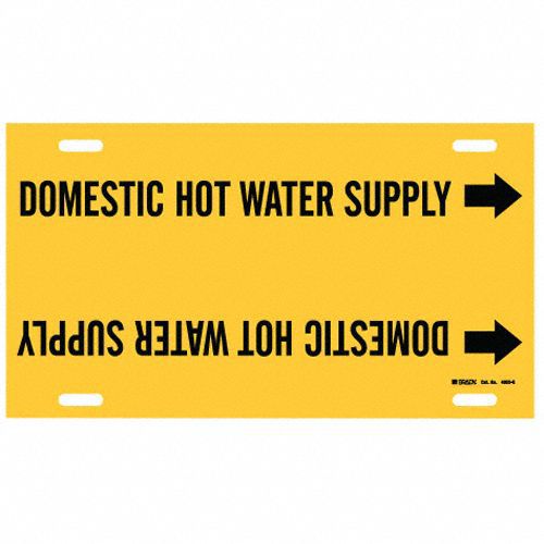 Pipe Marker Domestic Hot Water Supply