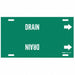 Pipe Marker Drain 10 in H 24 in W