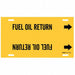 Pipe Marker Fuel Oil Return 8in H 16in W