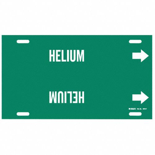 Pipe Marker Helium 8 in H 16 in W