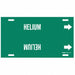 Pipe Marker Helium 8 in H 16 in W