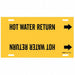 Pipe Mrkr Hot Water Return 10in H 32in W