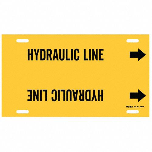 Pipe Marker Hydraulic Line 10in H 24in W
