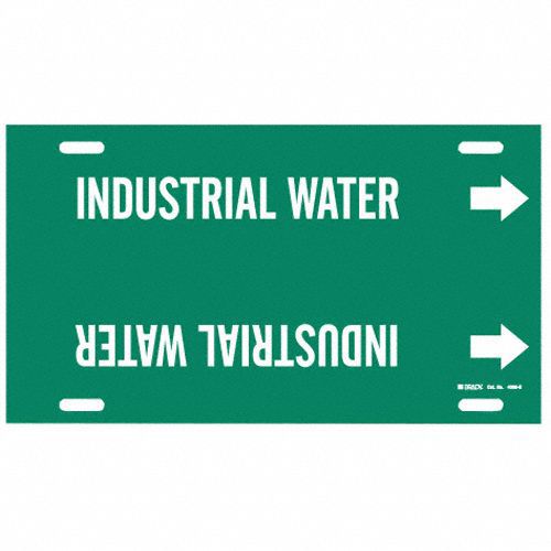 Pipe Mrkr Industrial Water 10in H 24in W