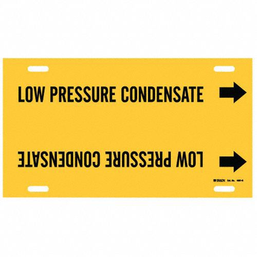 Pipe Mrkr Low Pressure Condensate 10in H