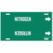 Pipe Marker Nitrogen 8 in H 16 in W