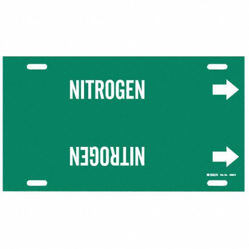 Pipe Marker Nitrogen 10 in H 24 in W