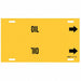 Pipe Marker Oil 8 in H 16 in W
