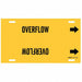 Pipe Marker Overflow 10 in H 24 in W