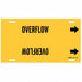 Pipe Marker Overflow 10 in H 32 in W