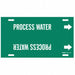 Pipe Marker Process Water 10in H 24in W