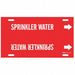 Pipe Markr Sprinkler Water 10in H 32in W