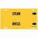 Pipe Marker Steam 10 in H 32 in W
