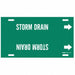 Pipe Marker Storm Drain 8 in H 16 in W
