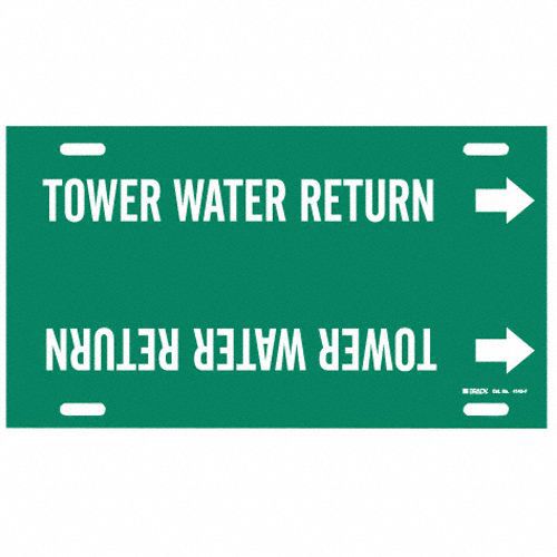 Pipe Mrkr Tower Watr Return 8in H 16in W