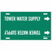 Pipe Mrkr Tower Watr Spply 10in H 32in W