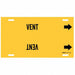 Pipe Marker Vent 8 in H 16 in W