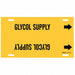 Pipe Marker Glycol Supply 8 in H 16 in W