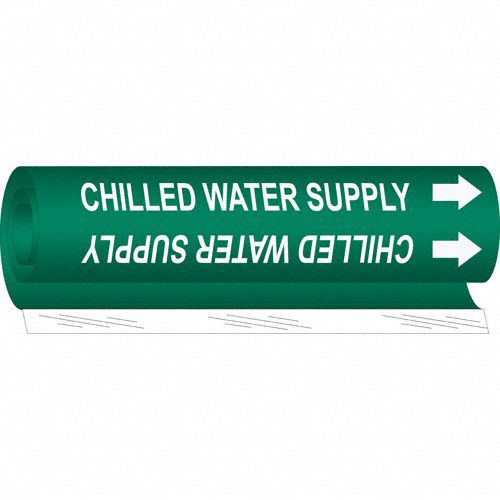 Pipe Mrkr Chilld Water Spply 5in H 8in W