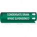 Pipe Marker Condensate Drain 9in H 8in W