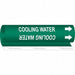 Pipe Marker Cooling Water 26in H 12in W