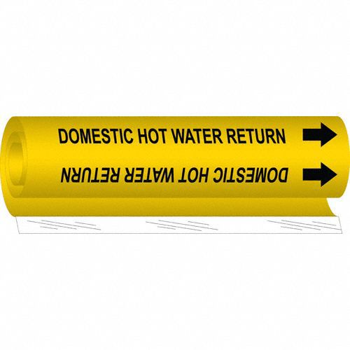 Pipe Mrkr Domestic Hot Watr Return 5in H
