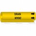 Pipe Marker Drain 5 in H 8 in W