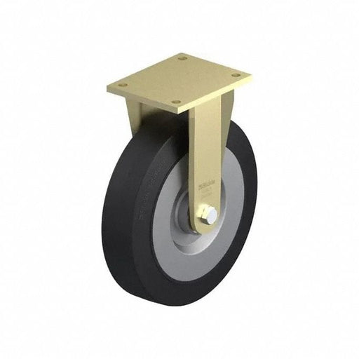 Plate Caster Rigid Rubber 14 H