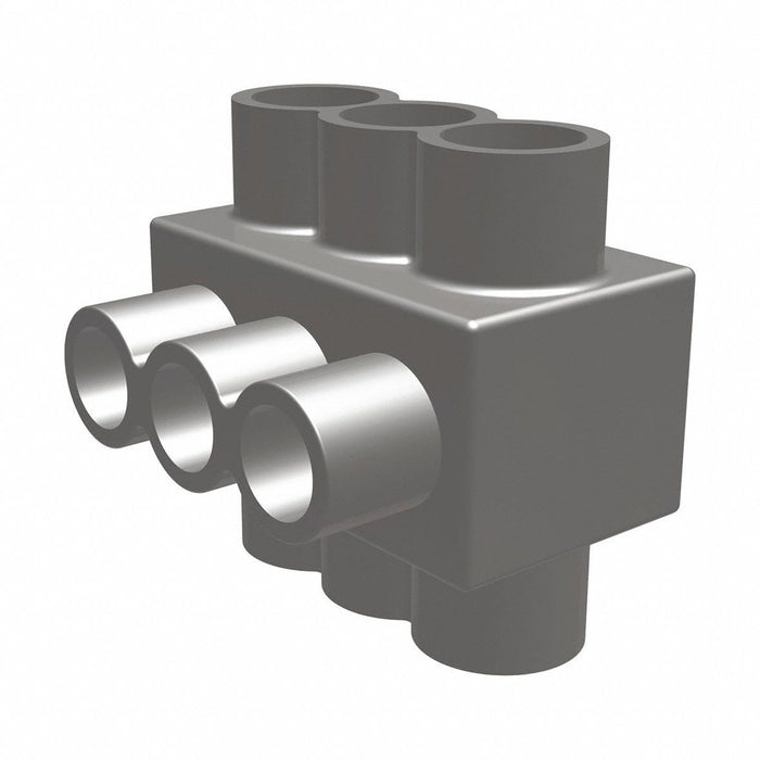 MultitapConnector Alum Blk Hex 6Port
