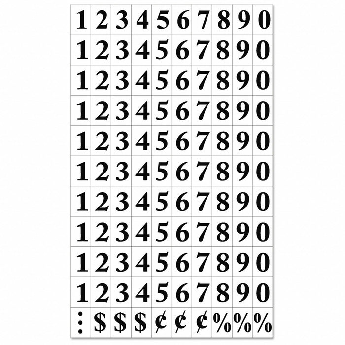 Number Label Vinyl