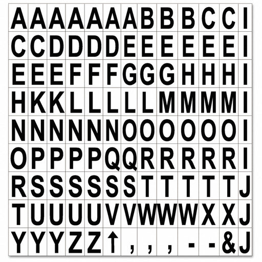 Letter and Number Label Set Vinyl