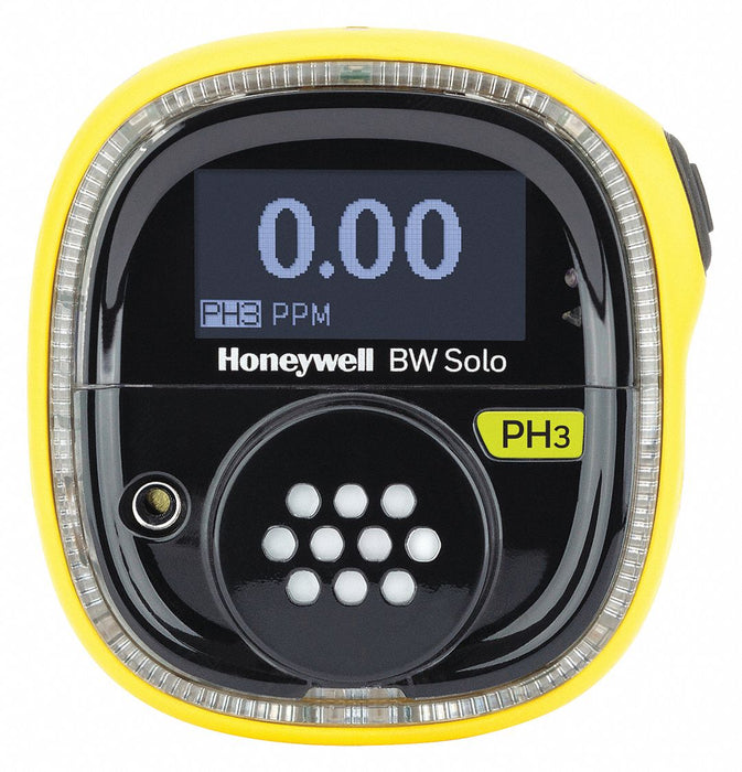 Single Gas Detector Black/Yellow 2-5/8 H