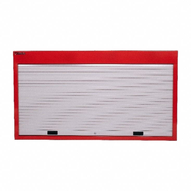 Pegboard Wall Cabinet 37 x67 x6 Red