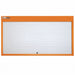 Pegboard Wall Cabinet 37 x67 x6 Orange