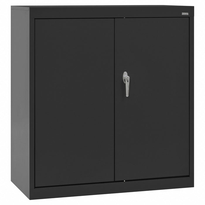 Shelving Cabinet Black Cap. 180 lb Keyed