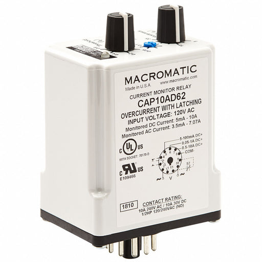 CurrentSensor Relay 10A 120VAC 11Pins