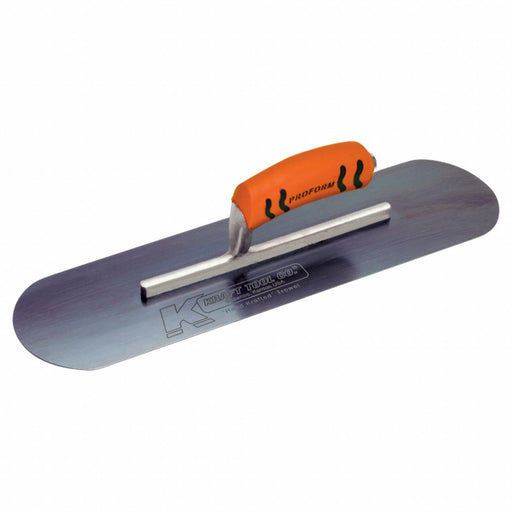 Pool Trowel 14 L Blue Steel Round