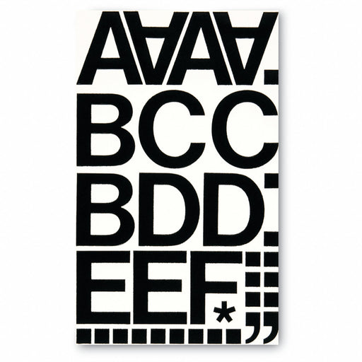 Letter and Number Label Set Vinyl PK77