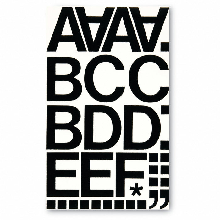 Letter and Number Label Set Vinyl PK77