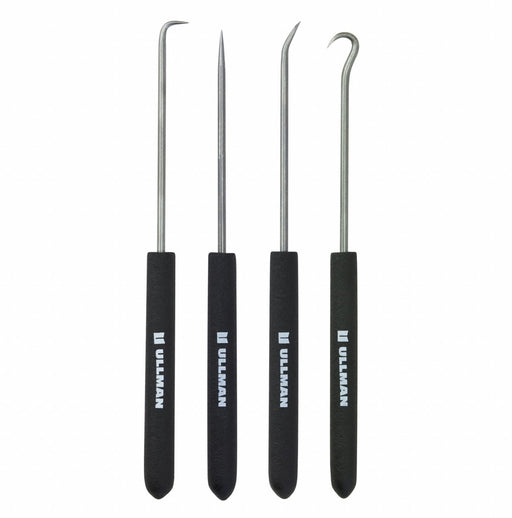 Hook/Pick Set Steel Knurled 6 7/8 L PK4