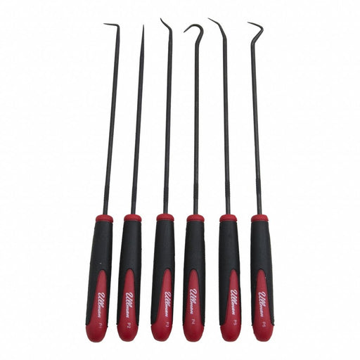 Hook/Pick Set Steel Knurled 9 3/4 L PK6