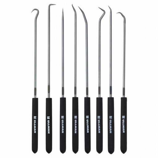 Hook/Pick Set Steel Knurled 9 3/4 L PK8
