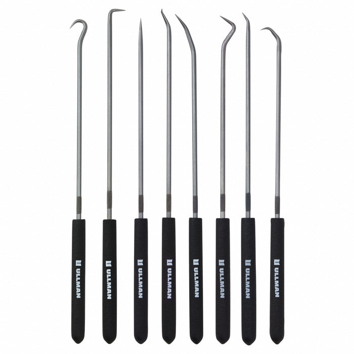 Hook/Pick Set Steel Knurled 9 3/4 L PK8
