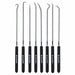 Hook/Pick Set Steel Knurled 9 3/4 L PK8