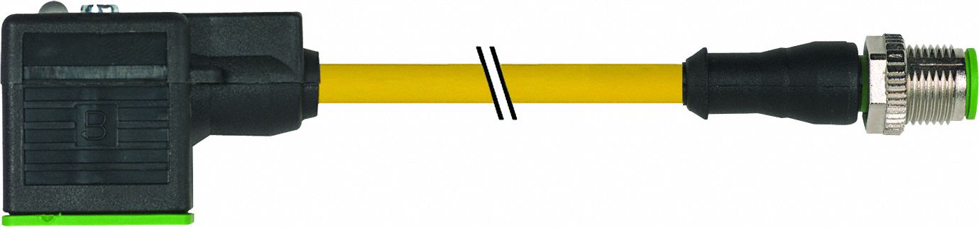 Cordset PVC Cable Jacket 0.6 m L Cable