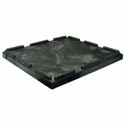 BulkContainerLid 45.5inW Plastic Black